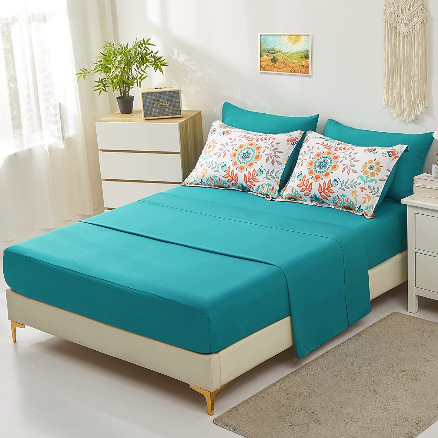 Floral Medallion 7 Piece Comforter Set