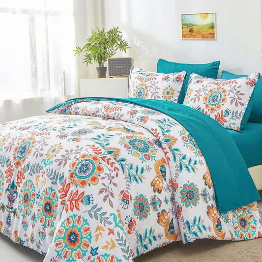 Floral Medallion 7 Piece Comforter Set