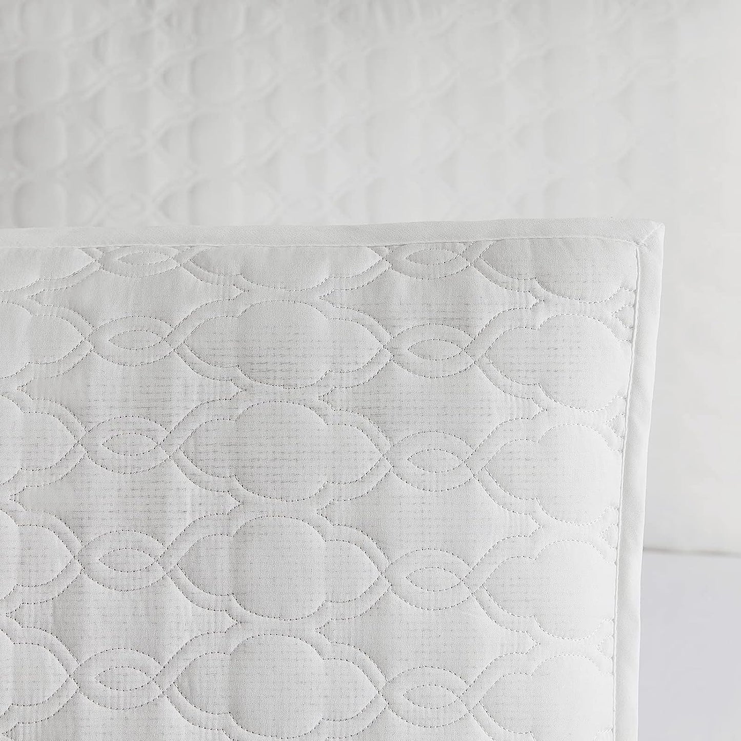 Parure de lit légère 3 pièces blanc uni