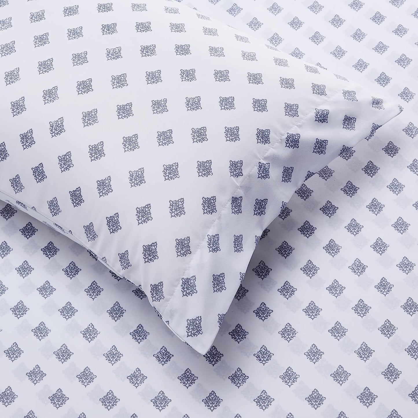 Grey Medallion - 5/7 Piece Reversible Comforter Set