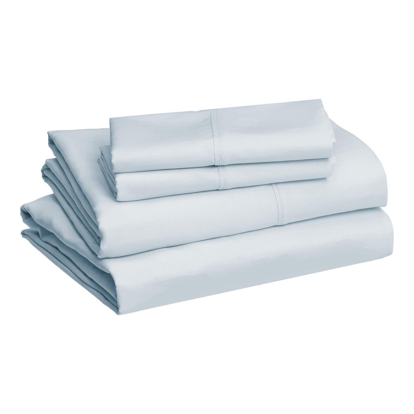 Solid Light Blue Deep Pocket 4 Piece Sheet Set