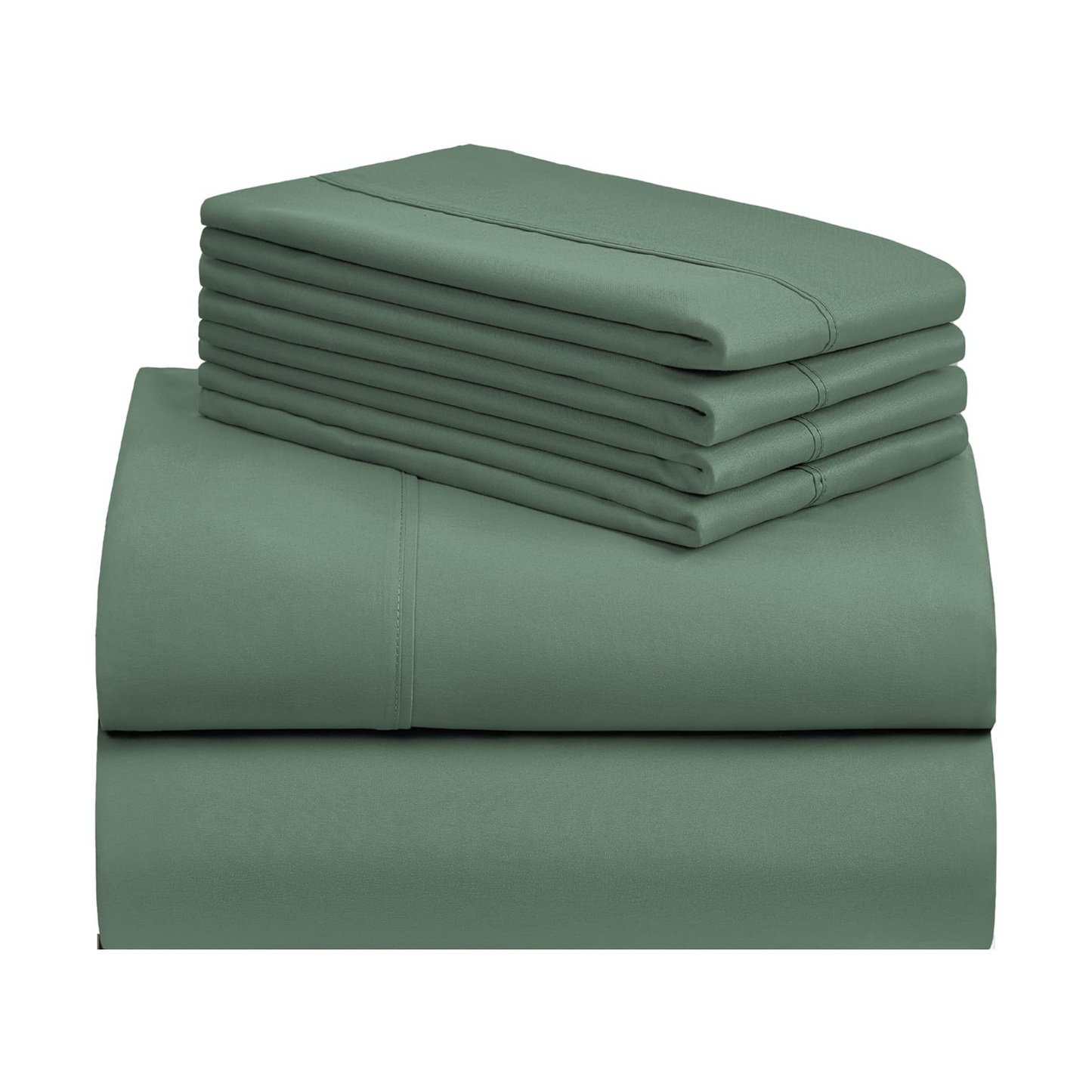 Moss Green Deep Pocket 6 Piece Sheet Set