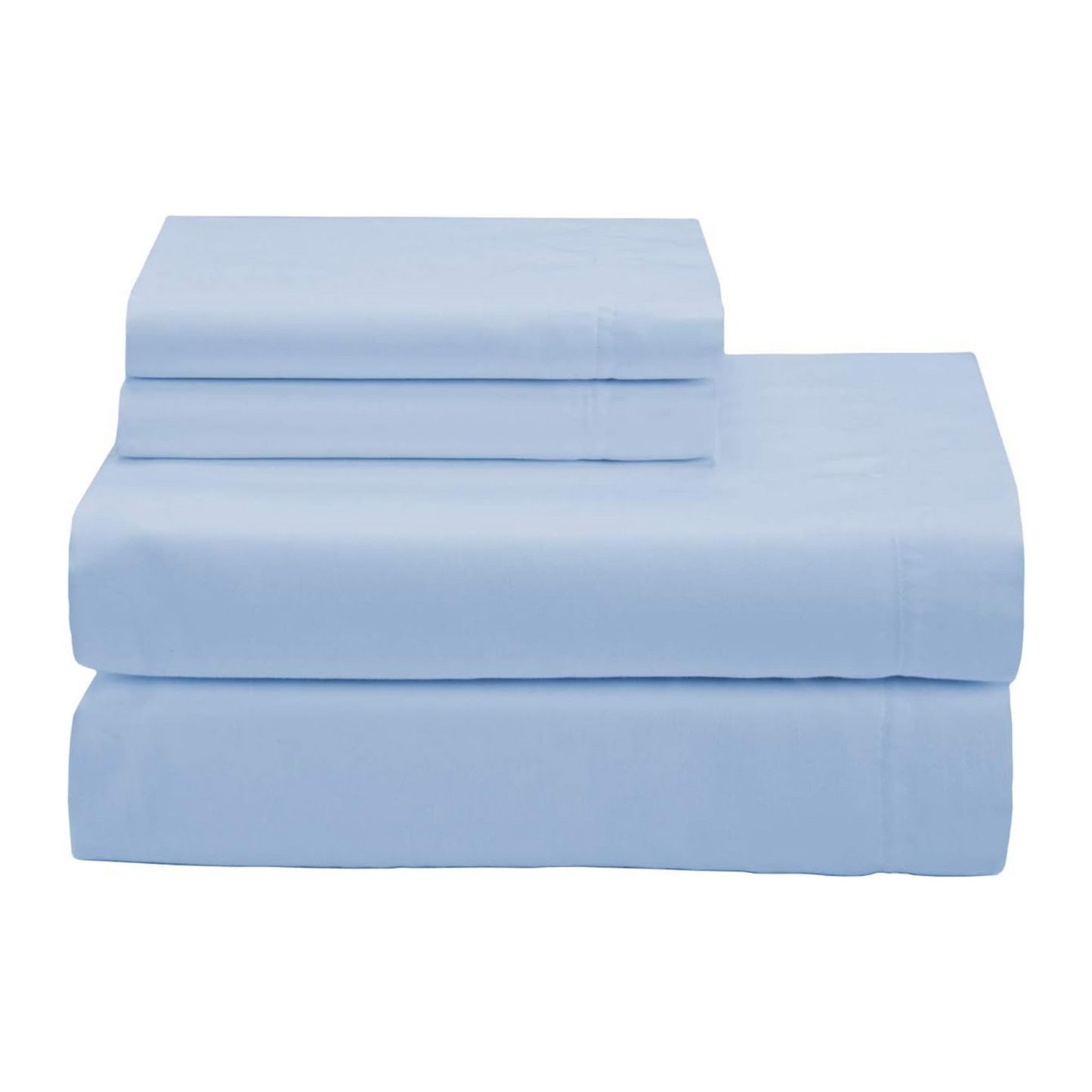 Solid Sky Blue Deep Pocket 4 Piece Sheet Set