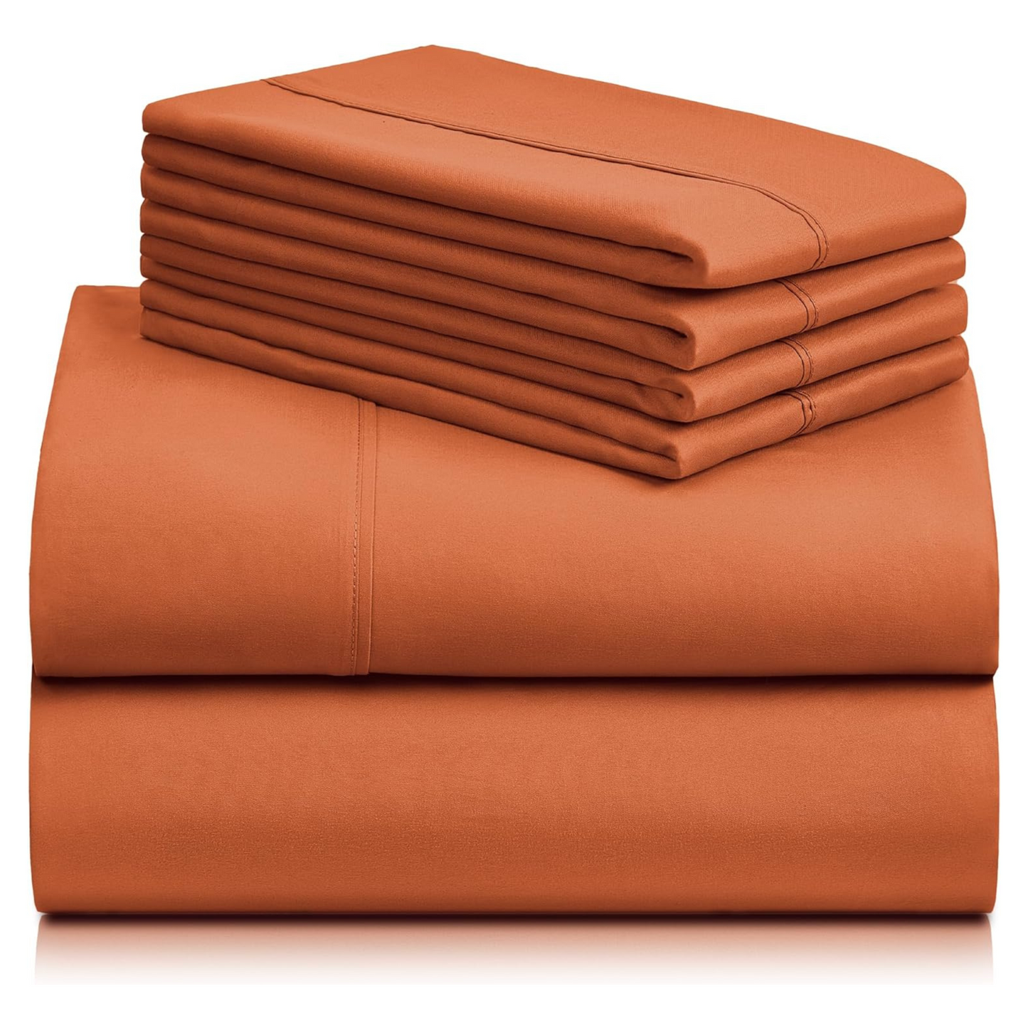 Autumn Orange Deep Pocket 6 Piece Sheet Set
