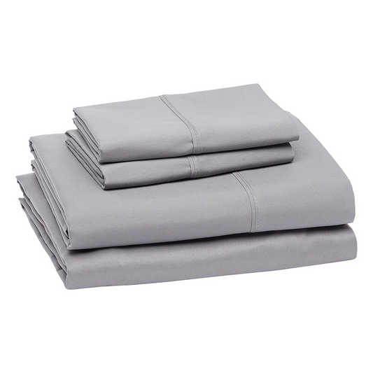 Solid Grey Deep Pocket 4 Piece Sheet Set
