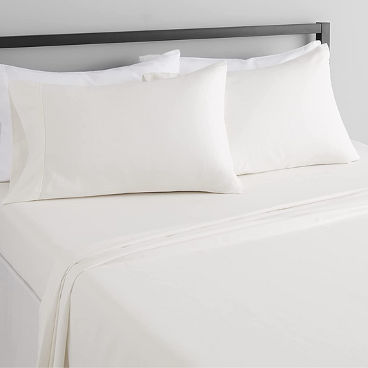 Cream Deep Pocket 4 Piece Sheet Set
