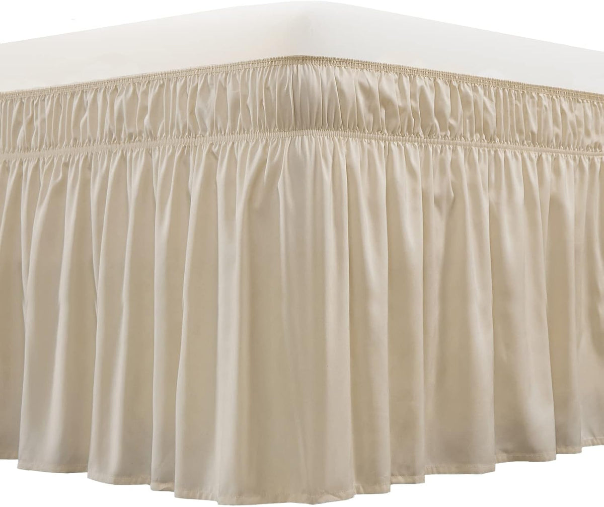 Ensemble de draps 4 pièces à poche profonde rose uni