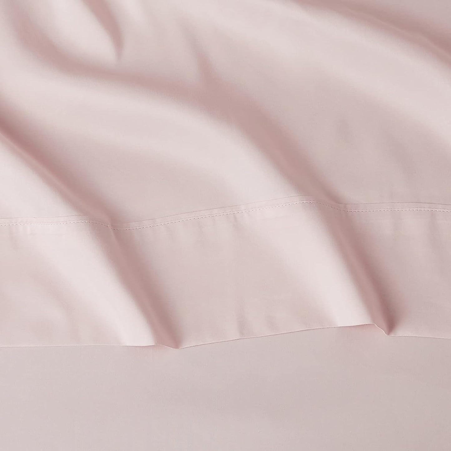 Ensemble de draps 4 pièces à poche profonde rose uni