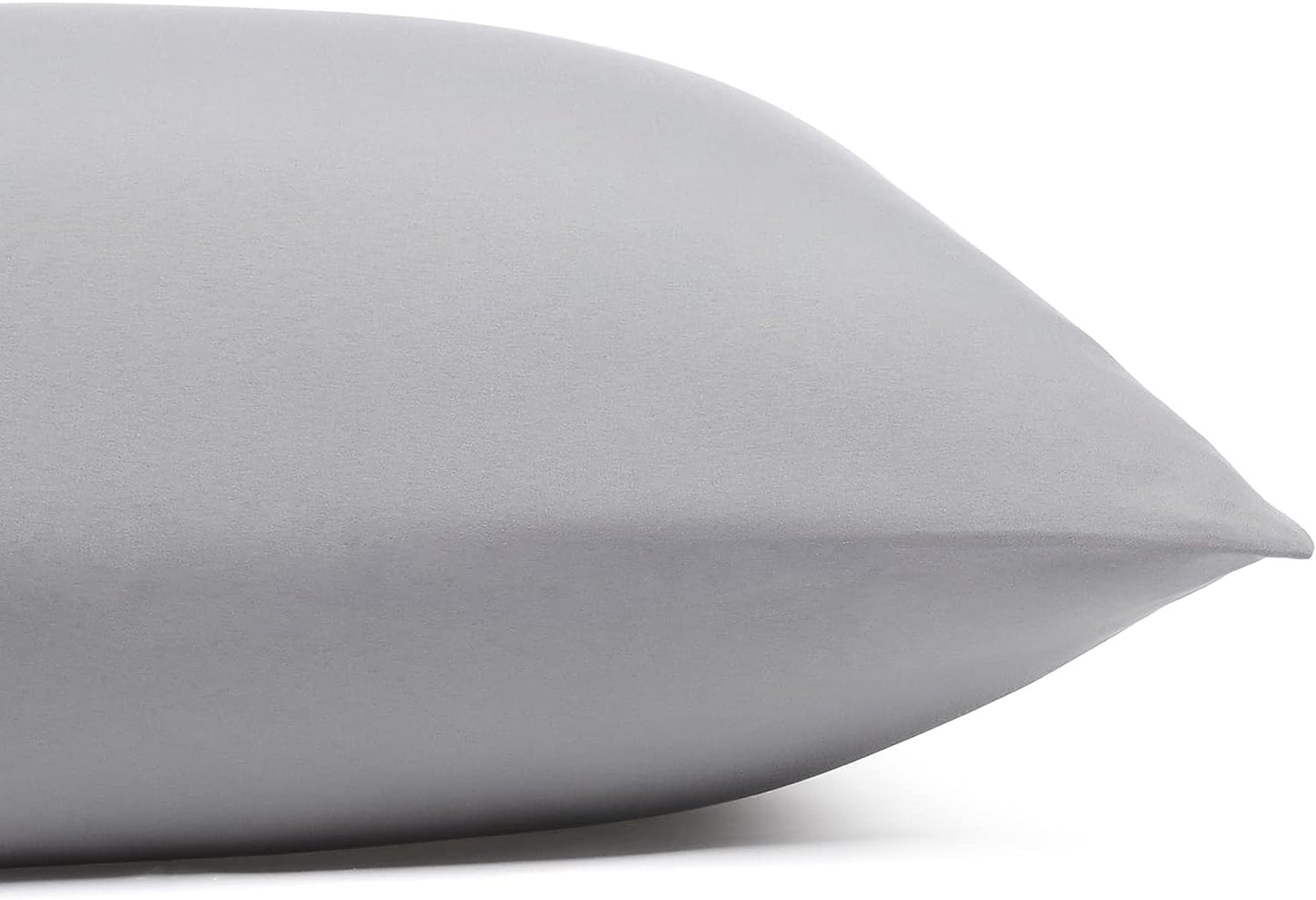 Ensemble de draps 4 pièces à poche profonde gris uni
