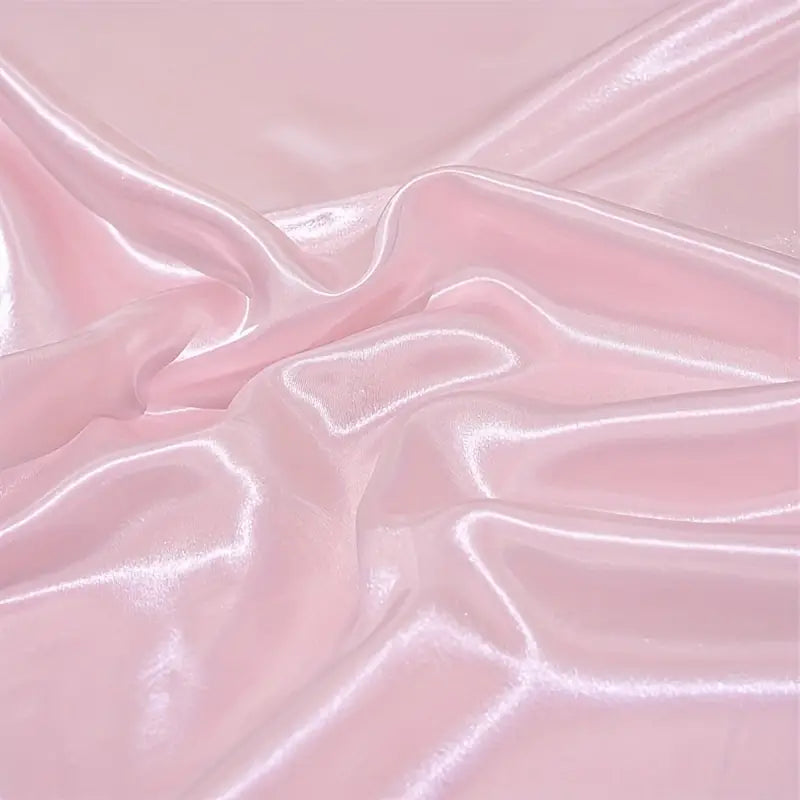Solid Pink Satin 4 Piece Sheet Set