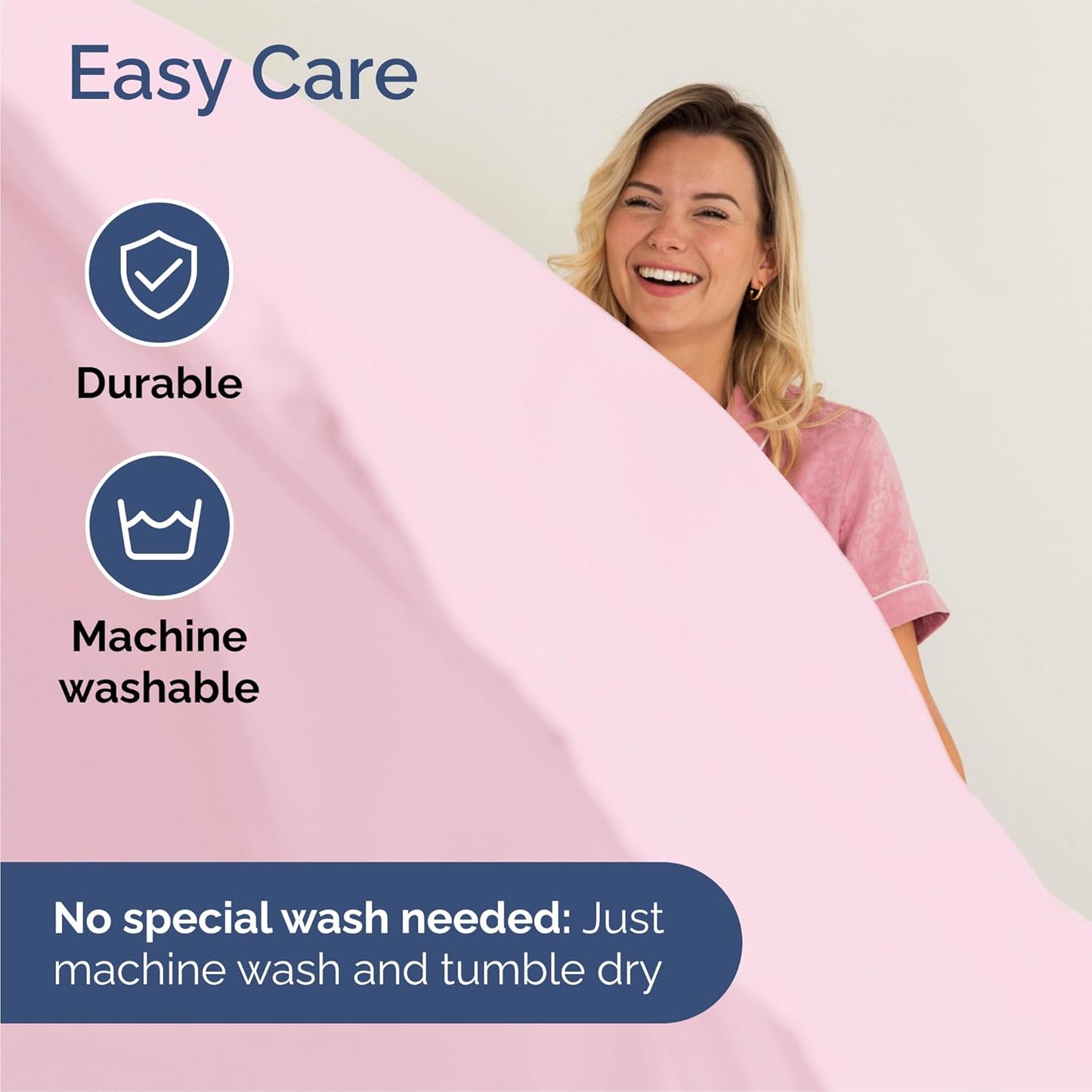 Pink Deep Pocket 4 Piece Sheet Set