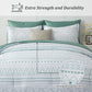 Boho Sage Green Reversible 3 Piece Comforter Set