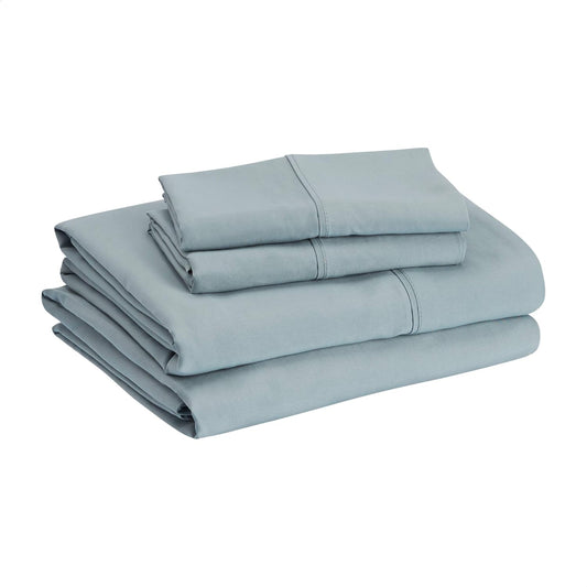 Solid Spa Blue Deep Pocket 4 Piece Sheet Set