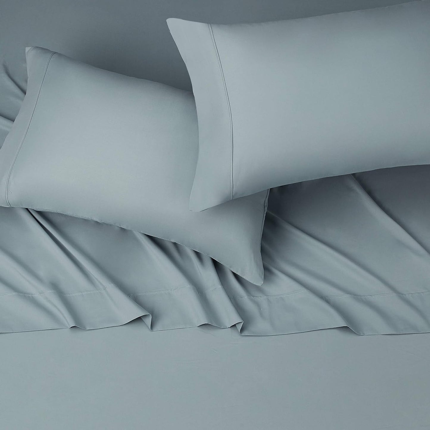 Solid Spa Blue Deep Pocket 4 Piece Sheet Set