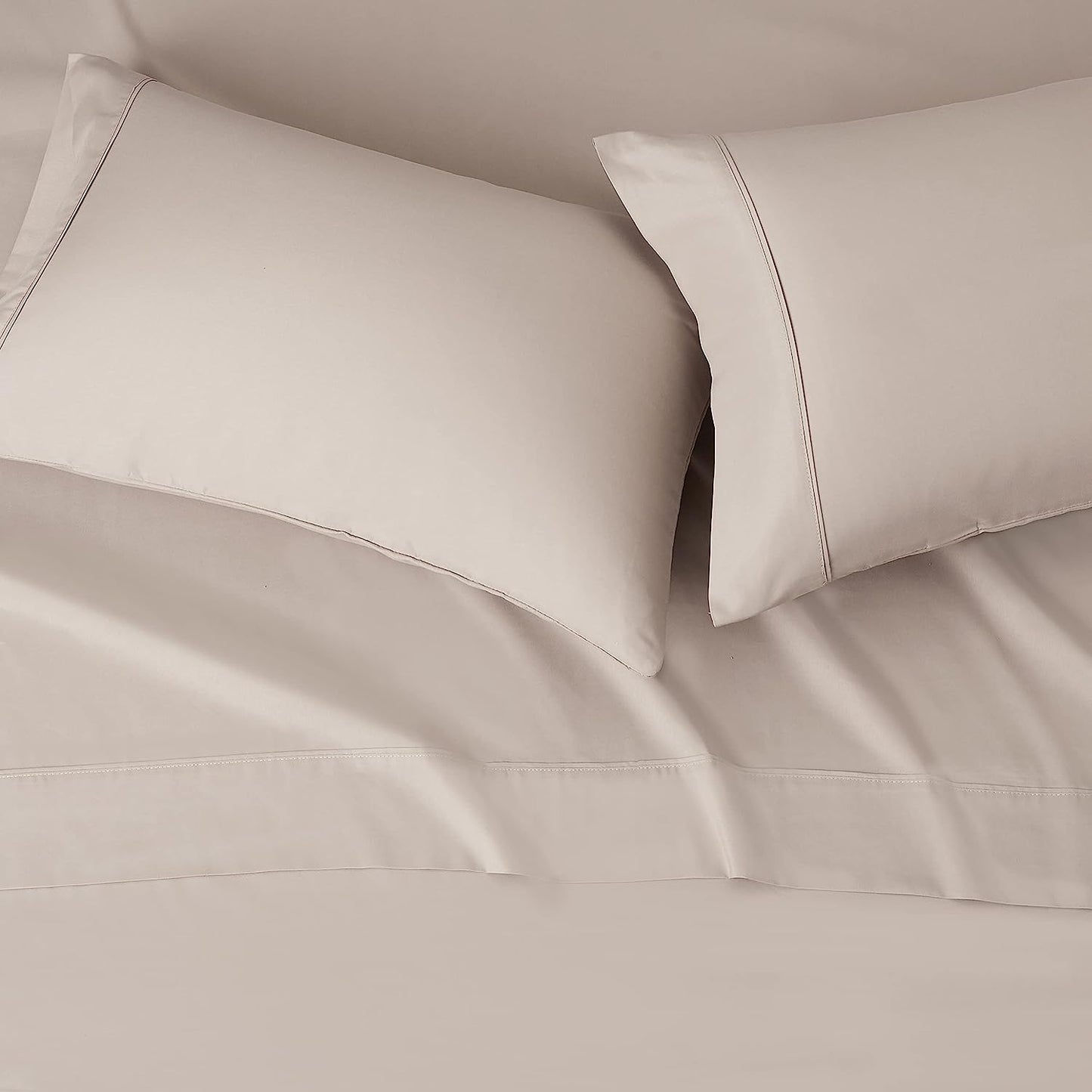 Taupe Deep Pocket 4 Piece Sheet Set