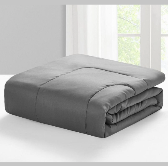 Reversible Comforter • DQ • Dark & Light Grey