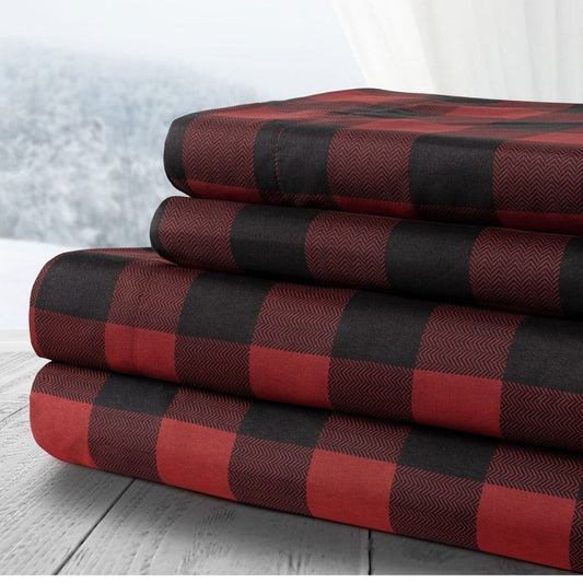 Buffalo Plaid Deep Pocket 4 Piece Sheet Set