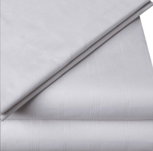 White Embossed Deep Pocket 4 Piece Sheet Set