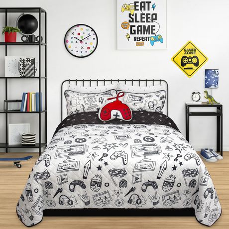 Gaming 3 Piece Bedding Quilt Set