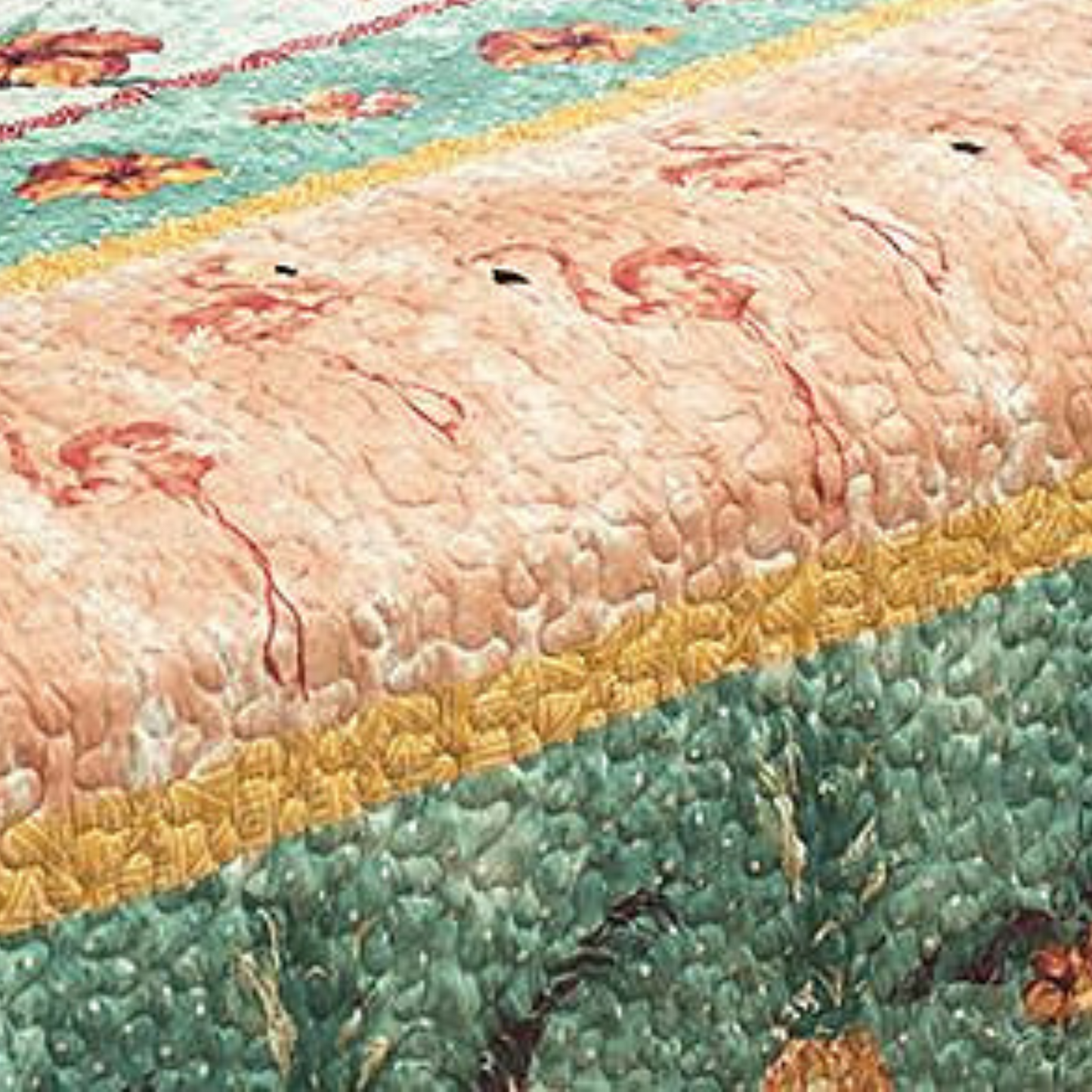 Tropical Flamingo Reversible 5 Piece Quilt Set