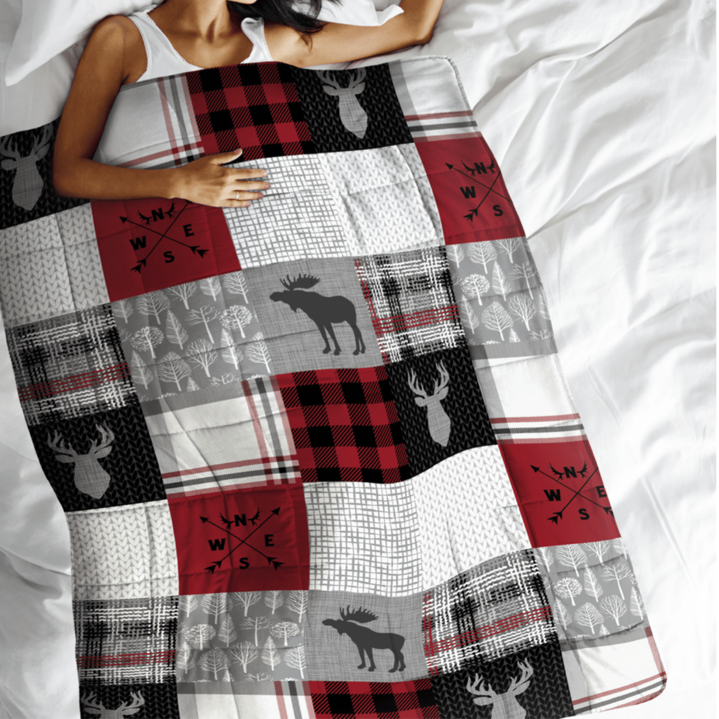 Couverture lestée Forest Patchwork 10 LBS