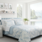 Dream Blue Floral 3 Piece Bedding Quilt Set