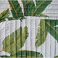 Ensemble de courtepointe 3 pièces feuilles vertes tropicales