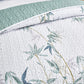 Botanical Green Leaves Reversible 3 Piece Bedding Quilt Set