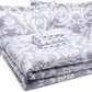 Grey Medallion - 5/7 Piece Reversible Comforter Set