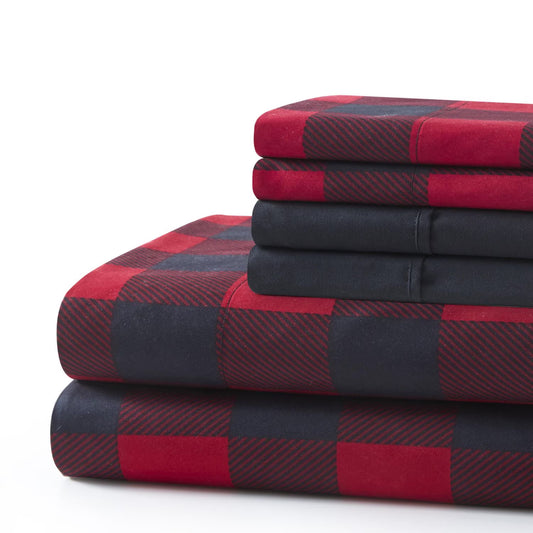 Buffalo Plaid Deep Pocket 6 Piece Sheet Set
