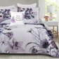 Purple Floral Accent Pillow