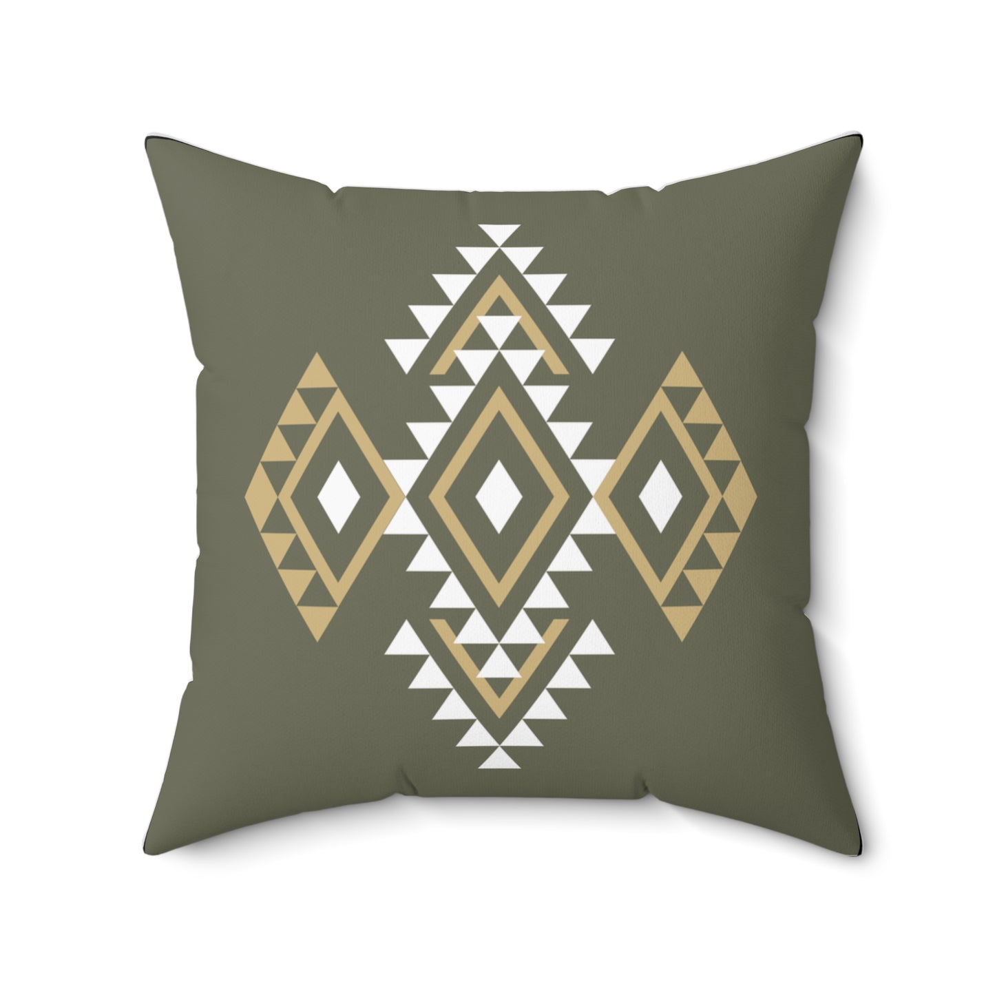 Boho Aztec Olive Accent Pillow