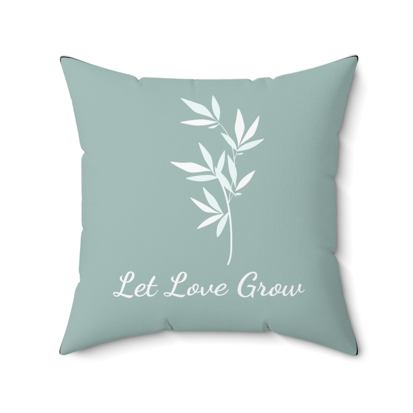 Botanical Green Leaves Accent Pillow