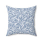 Boho Blue Grey Accent Pillow