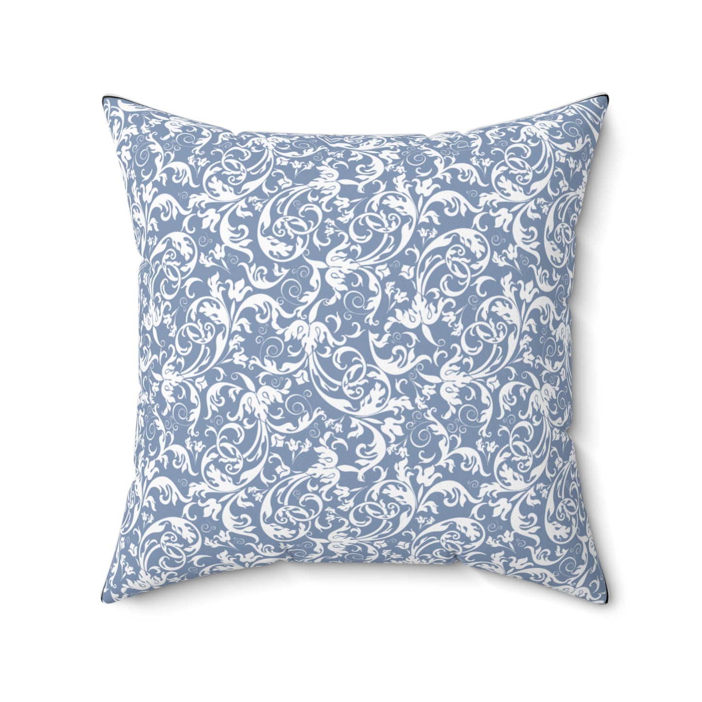 Boho Blue Grey Accent Pillow