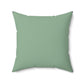 Botanical Green & Gold Accent Pillow