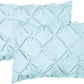 Aqua Blue Pinch Pleated 8 Piece Comforter Set