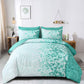 Botanical Aqua Leaves 7 Piece Comforter Set