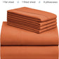 Autumn Orange Deep Pocket 6 Piece Sheet Set