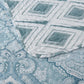 Blue Paisley Reversible 3 Piece Bedding Quilt Set