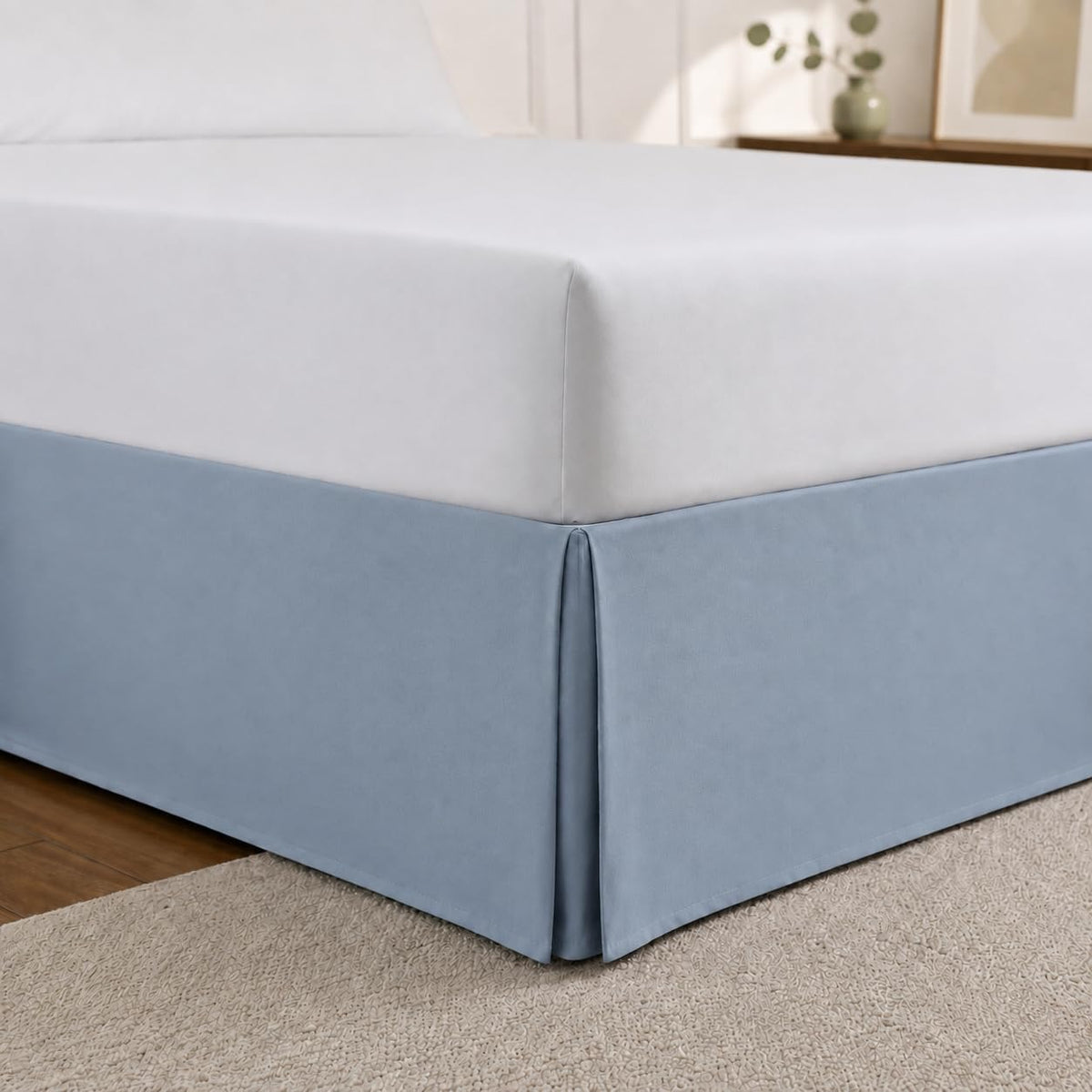 Ensemble de draps 4 pièces à poche profonde rose uni