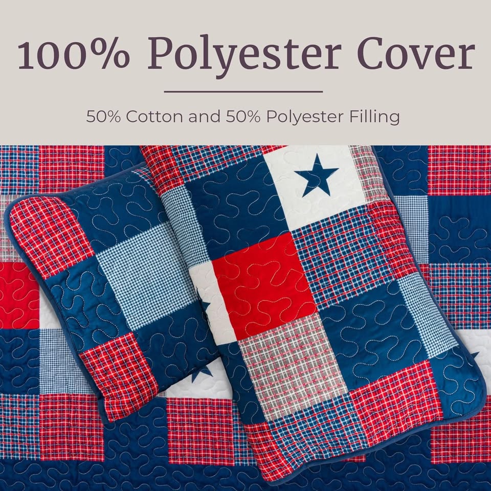 Canadian Cabin Patchwork Rustic Lodge 3 Piece Quilt Set