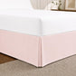 Solid Blush Pink Bed Skirt