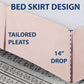 Solid Blush Pink Bed Skirt