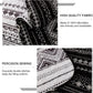 Boho Aztec Black & White Reversible 3 Piece Bedding Quilt Set