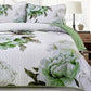 Boho Green Floral 3 Piece Quilt Set