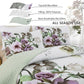 Boho Green Floral Reversible 3 Piece Bedding Quilt Set
