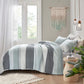 Boho Mint Green & Grey Reversible 2/3 Piece Bedding Quilt Set