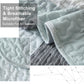 Boho Mint Green & Grey Reversible 2/3 Piece Bedding Quilt Set