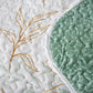 Botanical Green & Gold Leaves Reversible 3 Piece Bedding Quilt Set